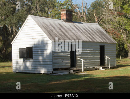 Un esclave d'origine cabine sur un Magonila la plantation à Charleston en Caroline du Sud Banque D'Images