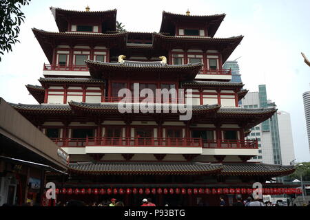 Singapour - une belle ville parfaite. Rues étonnantes, de belles personnes et architectures de soufflement d'esprit Banque D'Images