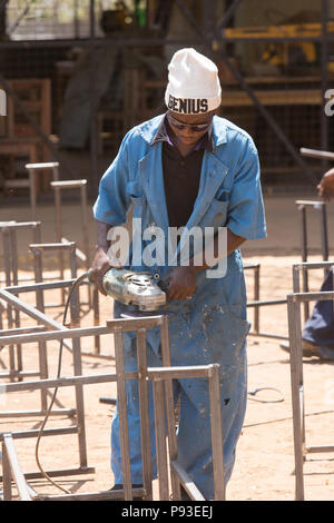 Kakuma, Kenya - projet éducatif de l'organisation non gouvernementale catholique Don Bosco Mondo dans le camp de réfugiés Kakuma. Banque D'Images