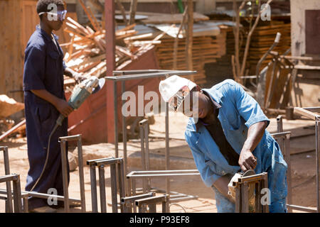 Kakuma, Kenya - projet éducatif de l'organisation non gouvernementale catholique Don Bosco Mondo dans le camp de réfugiés Kakuma. Banque D'Images