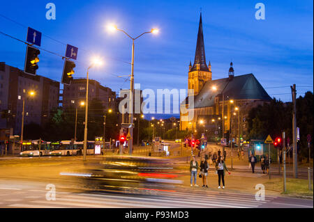 Swietego archikatedralna Bazylika gothique Jakuba (Basilique Cathédrale de Saint Jacques l'Apôtre) à Szczecin, Pologne. 14 juin 2018 © Wojciech Strozyk / Banque D'Images