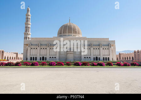 Mosquée Sultan Qaboos à Mascate, Oman Banque D'Images