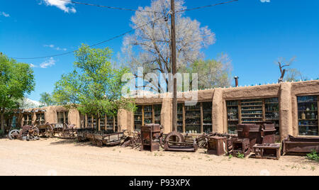 Nouveau Mexique, Cerrillos, situé au large de la Turquoise Trail, National Scenic Byway, State Hwy 14, Musée de la mine Banque D'Images