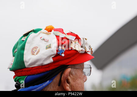 Saint-pétersbourg, Russie - le 10 juillet 2018 : le football italien ventilateur à Saint-Pétersbourg avant le stade des demi-finale de la Coupe du Monde de la FIFA, Russie 2018 Fran Banque D'Images