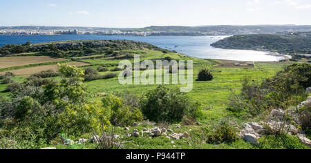 Côte de l'île de Malte Banque D'Images