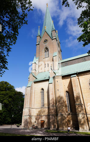 Linkoping, Suède - août 21, 2017 Ni écartées : vue de l'Église suédoise Linkoping Cathedral. Banque D'Images