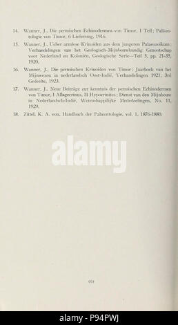 Un groupe d'larviform crinoïdes de la baisse de la strate pennsylvanienne bassin intérieur de l'Est (page 6) . Banque D'Images