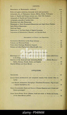 Un guide pour les salles d'exposition des départements d'histoire naturelle et d'Antiquités (page 4) . Banque D'Images