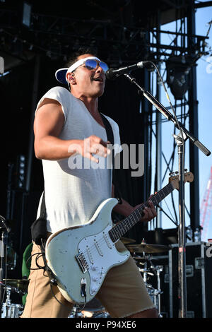 Portsmouth, Virginia, USA. Le 13 juillet, 2018. Apporte un peu de piment à l'Union reggae américain Bank and Trust Pavillion à Portsmouth (Virginie) le 13 juillet 2018. © Jeff Moore 2018 Crédit : Jeff Moore/ZUMA/Alamy Fil Live News Banque D'Images