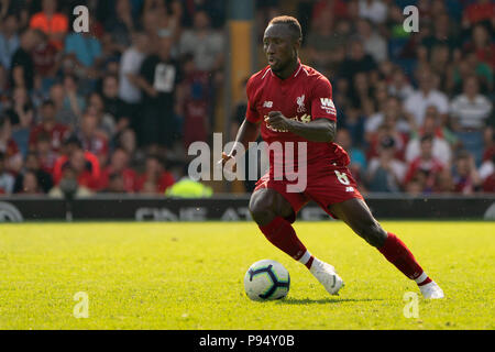 Bury, UK, 14 juillet 2018. Naby Keita de Liverpool en action au cours de match d'aujourd'hui 14 juillet 2018 , Domaine La Lane, Bury, Angleterre ; l'avant-saison friendly , Bury v Liverpool Banque D'Images