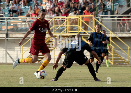 Latina (LT), 14/07/2018. Partita amichevole per la prima comme Roms, che incontra il Latina. Nella foto : Javier Pastore en action. Latina (LT), 14/07/2018. Premier match amical de la saison pour que les Roms, qui répond à Latina. Dans l'image : Javier Pastore en action. Banque D'Images