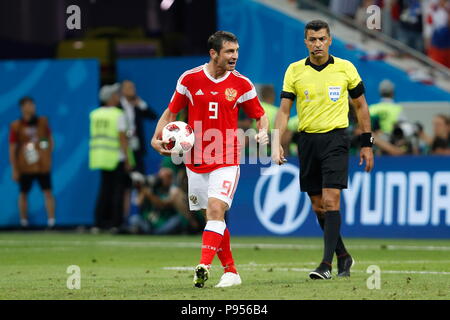 Sochi, Russie. 7 juillet, 2018. () Football/soccer : la Russie Coupe du Monde 2018 match entre la Russie 2-2 Croatie au Stade Olympique Fisht, à Sochi en Russie . Credit : Mutsu KAWAMORI/AFLO/Alamy Live News Banque D'Images