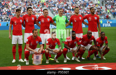 St Peters burg, le 14 juillet 2018 ; l'équipe anglaise de football SESHADRI SUKUMAR Crédit : Seshadri SUKUMAR/Alamy Live News Banque D'Images