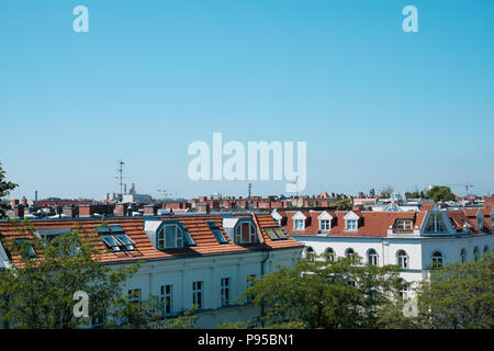 Berlin City skyline - ciel au-dessus de Berlin, Charlottenburg - Banque D'Images