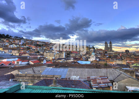 Quito, capitale de l'Équateur Banque D'Images