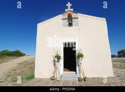 Golfo Aranci, SARDAIGNE. Nostra Signora del monte country church Banque D'Images