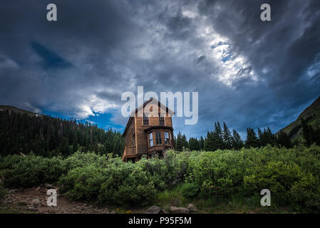 Animas Forks ville fantôme boucle Alpine près de Silverton Colorado Banque D'Images