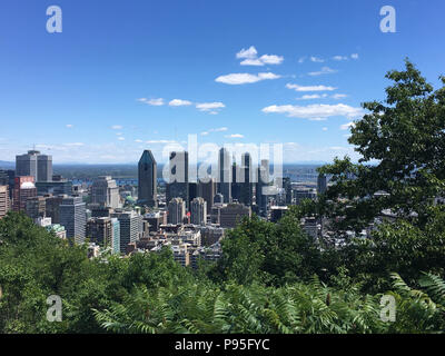 Vue sur Mont Royal, Montréal Banque D'Images