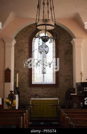 Plafond lumineux au St Luke's Church in Baldwin Banque D'Images