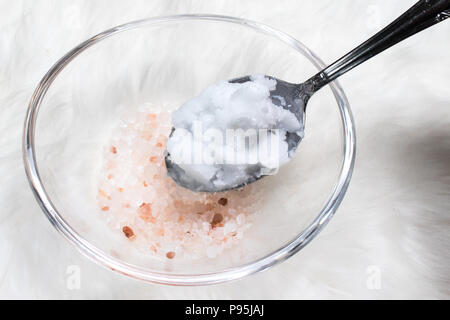 Bricolage et de noix de coco Sel Banque D'Images