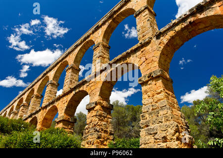 Pont du Diable, aqueduc Ferreres, Aqüeducte de les Ferreres, Pont del Diable, Ensemble archéologique de Tarraco, Tarragone, Catalogne, Espagne Banque D'Images