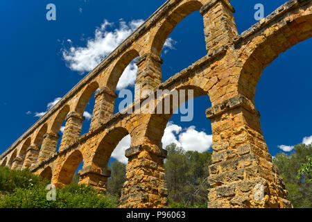 Pont du Diable, aqueduc Ferreres, Aqüeducte de les Ferreres, Pont del Diable, Ensemble archéologique de Tarraco, Tarragone, Catalogne, Espagne Banque D'Images