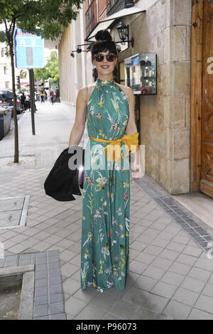 Inauguration de l'exposition 'Smile' par Domingo Zapata et Alejandro Sanz à Madrid, Espagne Avec : Sara Vega Où : Madrid, Espagne Quand : 13 Juin 2018 Crédit : Oscar Gonzalez/WENN.com Banque D'Images