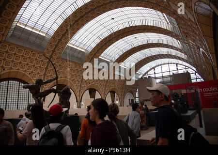 Musée D ' Orsay intérieur - Paris, France Banque D'Images