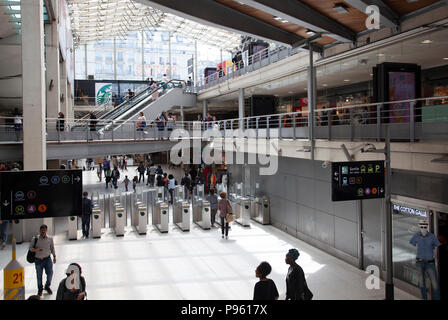 La Gare Du Nord à Paris, France Banque D'Images