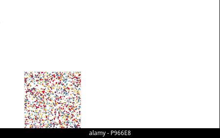 Confettis transparente Motif. Toile de décoration du festival. Confettis colorés de texture. Vector illustration isolé sur fond blanc Illustration de Vecteur