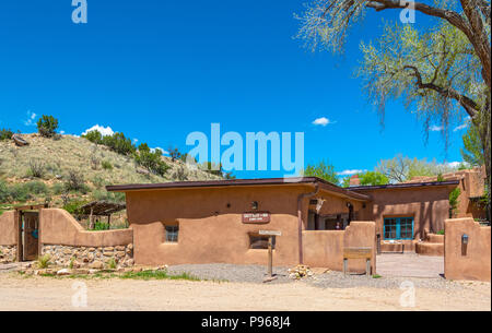 Nouveau Mexique, Rio Arriba Comté, Ghost, Ghost Ranch house circa 1881 Banque D'Images