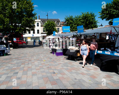 Marché de la location a lieu chaque mardi et samedi à la Place du Marché historique Banque D'Images