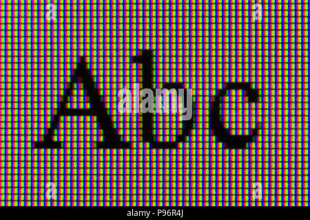 Photo moniteur RVB Banque D'Images