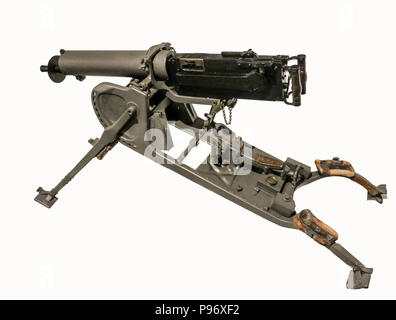 Musée de la Légion Etrangère à Aubagne : Allemand Maxim MG.08 machine gun Banque D'Images