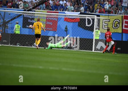 Juillet 14th, 2018, St Petersbourg, Russie. Match entre l'Angleterre et la Belgique 2018 FIFA World Cup 3ème place la Russie à Saint-Pétersbourg, stade des éliminatoires de la Russie. Shoja Lak/Alamy Live News Banque D'Images