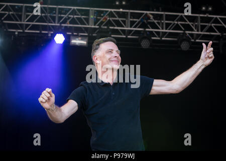 Deacon Blue effectuer au 2018 Cornbury Festival, Chadlington, Oxfordshire le 15 juillet 2018. Crédit : John Lambeth/Alamy Live News Banque D'Images