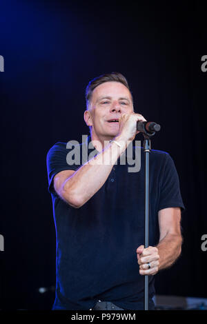 Deacon Blue effectuer au 2018 Cornbury Festival, Chadlington, Oxfordshire le 15 juillet 2018. Crédit : John Lambeth/Alamy Live News Banque D'Images