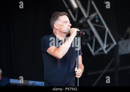 Deacon Blue effectuer au 2018 Cornbury Festival, Chadlington, Oxfordshire le 15 juillet 2018. Crédit : John Lambeth/Alamy Live News Banque D'Images