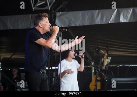 Deacon Blue effectuer au 2018 Cornbury Festival, Chadlington, Oxfordshire le 15 juillet 2018. Crédit : John Lambeth/Alamy Live News Banque D'Images