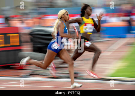 Londres, Royaume-Uni. 14 juillet 2018. La Coupe du monde d'athlétisme au Stade de Londres, Londres, Grand Britiain, le 14 juillet 2018. Crédit : Andrew Peat/Alamy Live News Banque D'Images