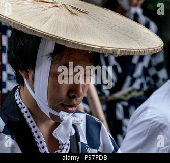 Au Japon, où le riz est considéré comme un don des dieux, la plantation est célébrée comme un événement sacré. N'Isobe Omita festival est organisé chaque année à proximité de sanctuaire d'Ise. Banque D'Images