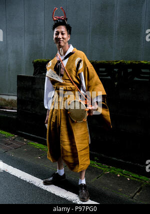 Au Japon, où le riz est considéré comme un don des dieux, la plantation est célébrée comme un événement sacré. N'Isobe Omita festival est organisé chaque année à proximité de sanctuaire d'Ise. Banque D'Images