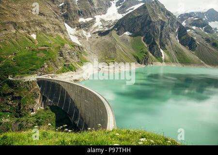 Kaprun, Stausee Mooserboden bei Zell am See, Salzbourg, Autriche Banque D'Images