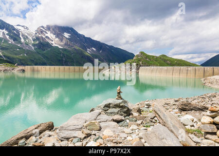 Kaprun, Stausee Mooserboden bei Zell am See, Salzbourg, Autriche Banque D'Images