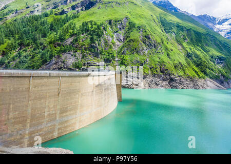 Kaprun, Stausee Mooserboden bei Zell am See, Salzbourg, Autriche Banque D'Images