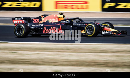 Des images à partir de la Formule 1 British Grand Prix à Silverstone le 8 juillet 2018. Vettel a gagné, Hamilton et Raikkonen 2ème 3ème. Banque D'Images