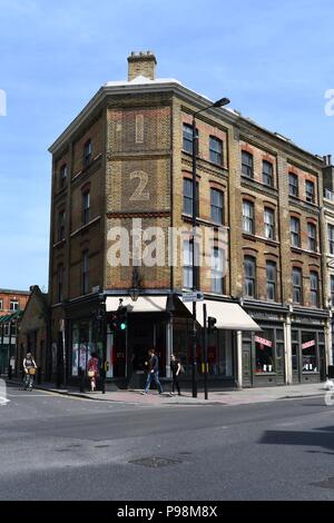 Brick Lane dans l'East End londonien Banque D'Images