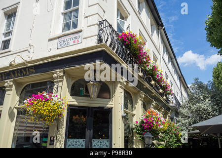 Devonshire Arms sur Stratford Road, Kensington, London, W8, UK Banque D'Images