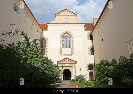 Eglise Notre-Dame sous la chaîne, Lázeňská, Malá Strana (Petit quartier), Prague, Tchéquie (République tchèque), de l'Europe Banque D'Images