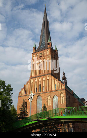 Swietego archikatedralna Bazylika gothique Jakuba (Basilique Cathédrale de Saint Jacques l'Apôtre) dans centre historique de Szczecin, Pologne. 15 juin 2018 © Banque D'Images